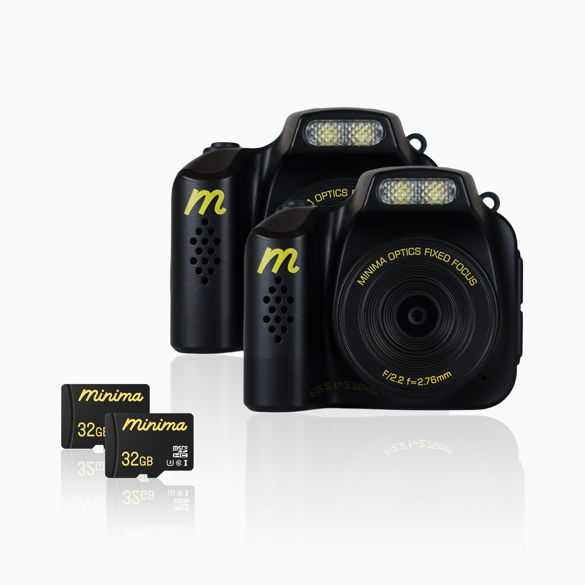 MINIMA™ COMPLETE BUNDLE: 2 Cameras + 2 microSD Cards | Mix & Match