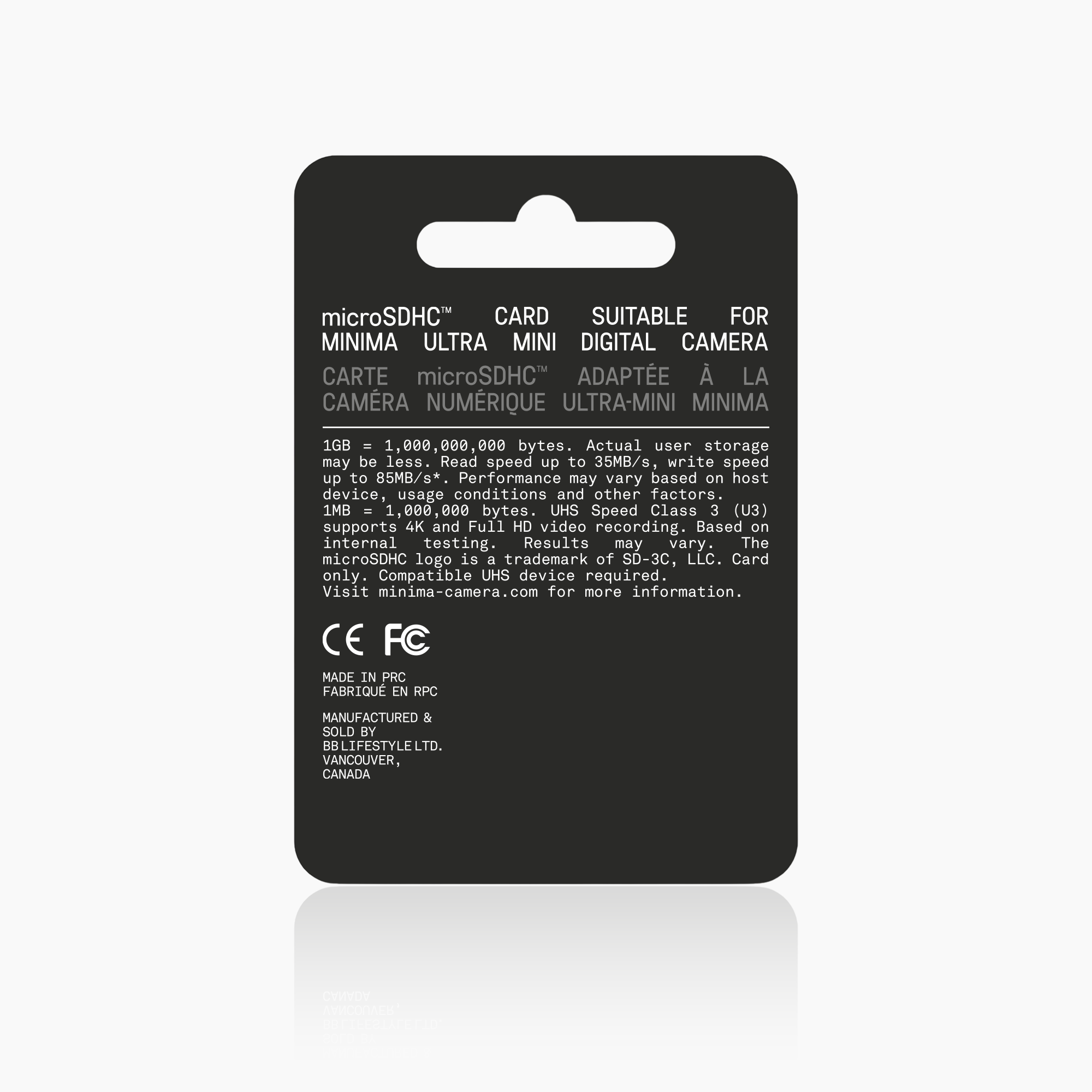 MINIMA™ 32GB microSDHC card