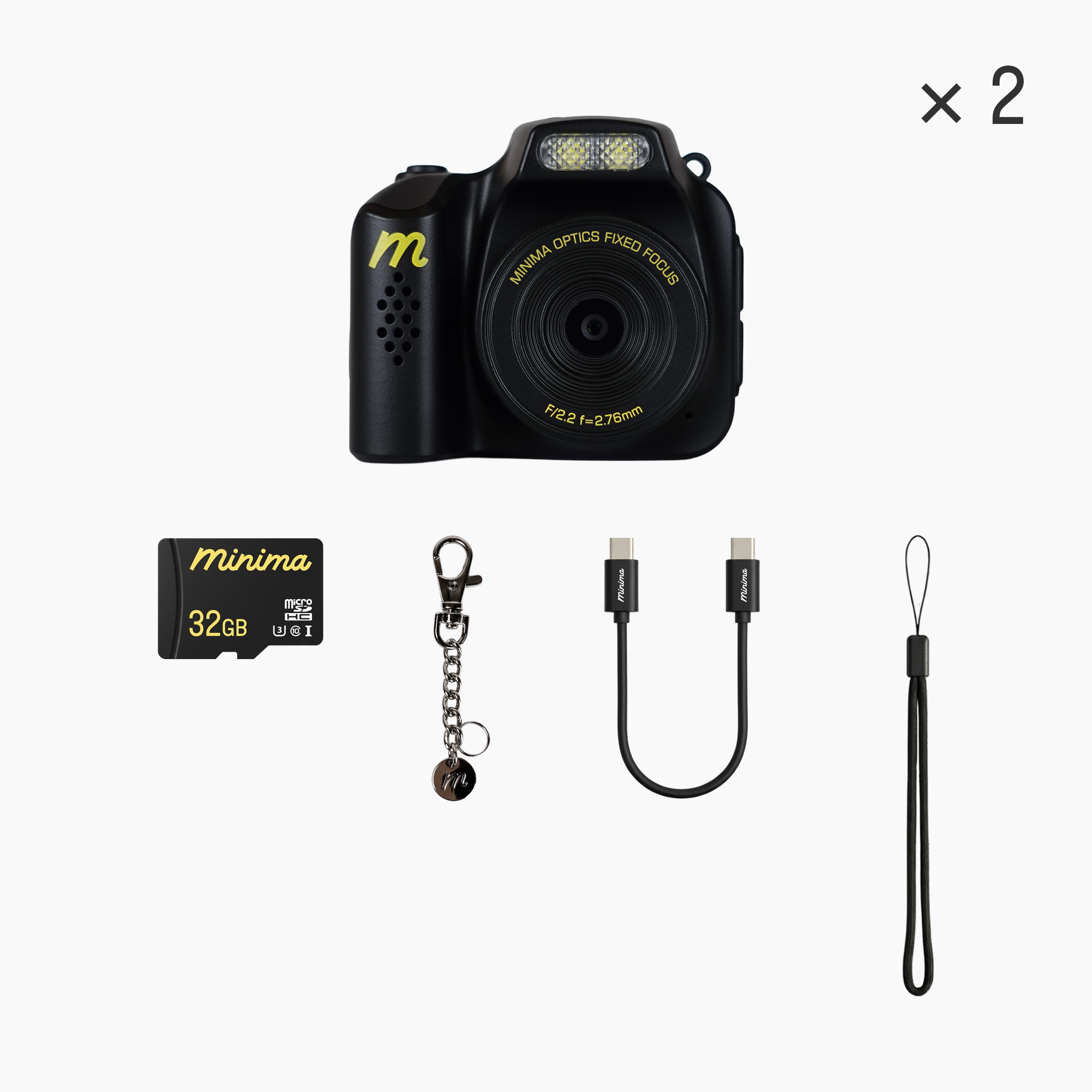 MINIMA™ COMPLETE BUNDLE: 2 Cameras + 2 microSD Cards | Mix & Match